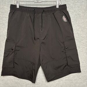 Y2K Southpole Cargo Shorts Casual Drawstring Activewear‎ Baggy Black Mens XLNWT